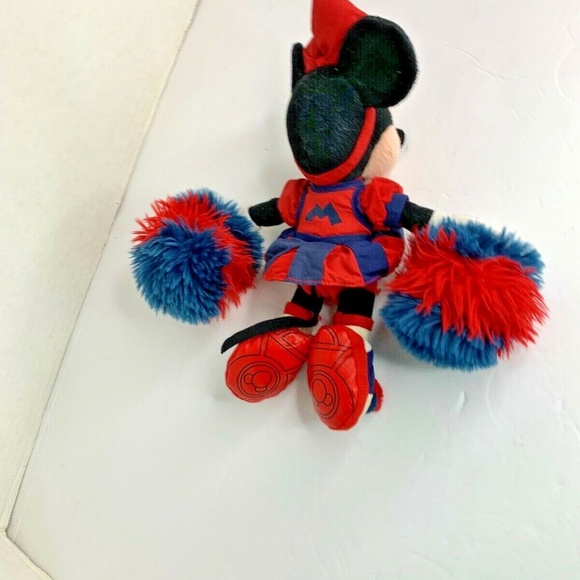 Walt Disney World Minnie Mouse Cheerleader Plush Stuffed Doll Toy 12 in Tall - Picture 4 of 5